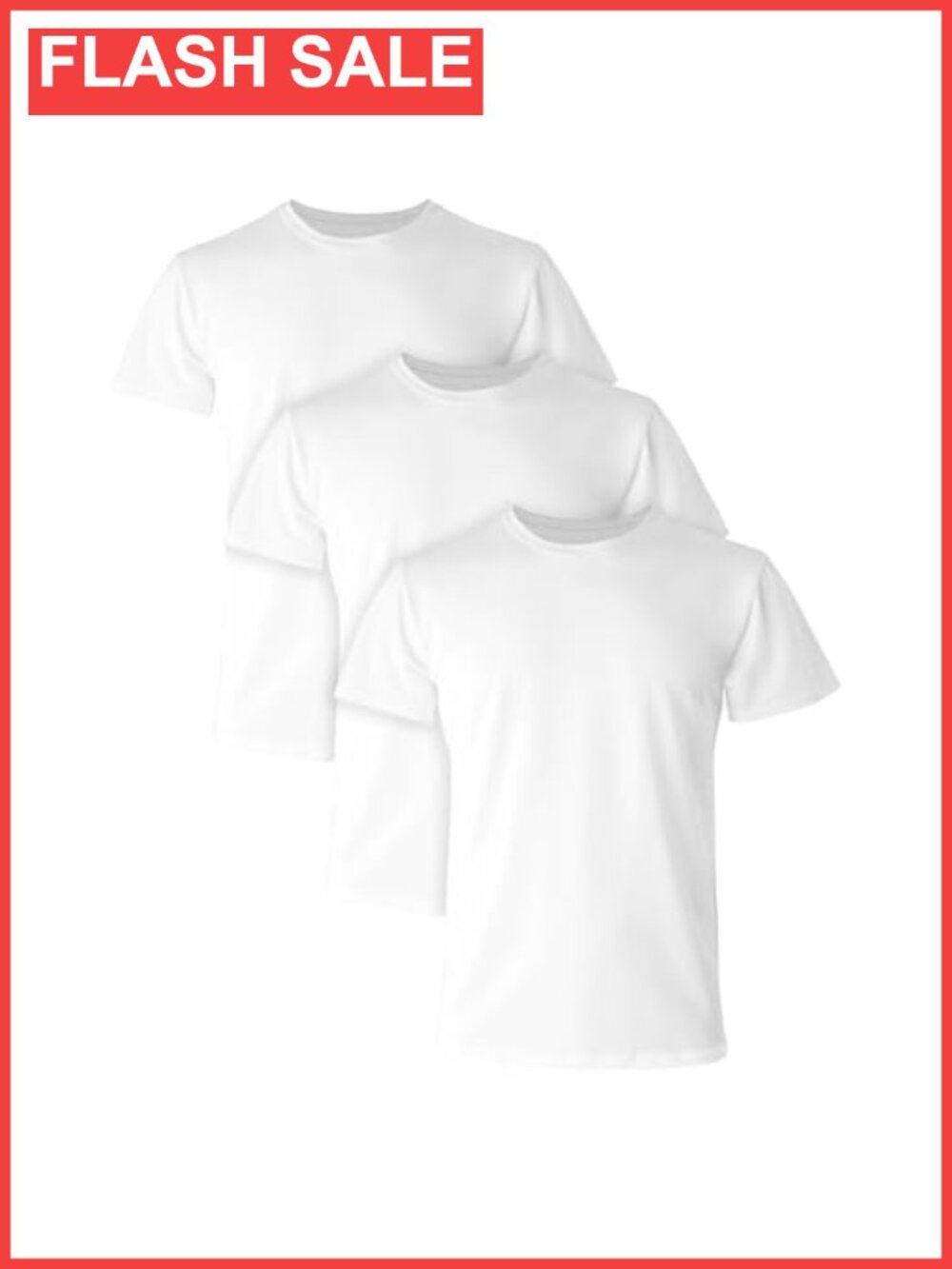 Men's Cotton Stretch Crewneck Undershirts Multipack Breathable Moisture Wicking
